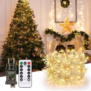 Jgd-Guirlande Lumineuse Sapin De No&euml;l 20m 400led Guirlande Sapin De Noel Lumineux Led Exterieure Int&eacute;rieur 8 Modes Etanche Guirlande D&eacute;corative Pour Sapin F&ecirc;te - Neuf