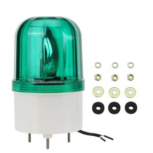 1 ampoule d'eclairage d'avertissement d'urgence, lampe a gyrophare AC 220 V (verte) - Neuf