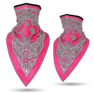 Unisexe En Plein Air Cyclisme Sport Bandana Wrap Triangle Écharpe Masque Facial Paisley Floral Imprimé Néon Lumineux Cou Guêtre Tube Hip Hop Bandeau - Neuf