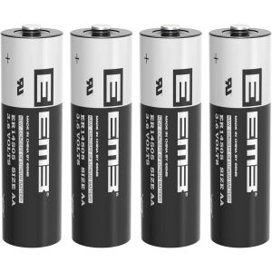 CHECARZHN--NO1-Er14505 Piles Ls14500 Aa Lithium 3,6V 2700Mah Er14500 Batterie Lot De 4 - Neuf