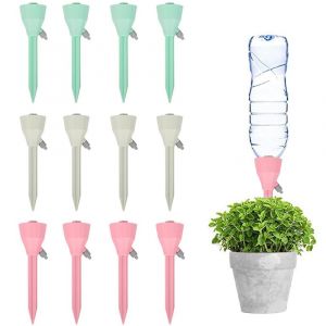 Irrigation Goutte à Goutte Kit, 12Pcs Arrosage Plantes Automatique avec Vannes arrosages automatiques réglables Goutte à Goutte Bouteille pour Les Plantes d'intérieur et d'extérieur - Neuf