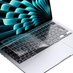 KALANKA-Protection Clavier Compatible avec MacBook Air M4 M3 M2 13,6"" / 15"" 2025 2024 2023 2022 2021 Mac Pro 14/16 M4 M3 M2 M1 Pro Max, Film Protecteur pour Clavier Disposition de EU - TPU Clair - Neuf