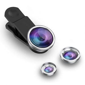 Objectif De L'appareil Photo Du Téléphone,Objectif De Téléphone 3 En 1,Objectif Fisheye 180,Objectif Macro 10x - Neuf