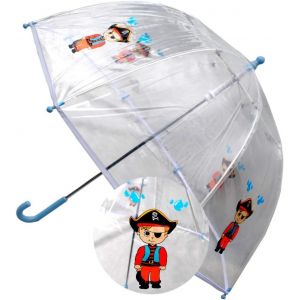 YEMAESRE-Parapluie Pour Enfants - Pirate - Robuste - Transparent - Conception Hautement Technique Pour Combattre Les Dommages Causés Par Les Retournements - Fibre De Verre - Dôme - Neuf