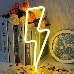 Flash N&eacute;on Led Panneau Flash Neon Sign N&eacute;on Veilleuse N&eacute;on Fonctionne Avec Piles Et Usb &Eacute;clairage Int&eacute;rieur Lampe De Nuit Et De Table Pour Chambre &Agrave; Coucher, F&ecirc;te De No&euml;l, Bar - Neuf