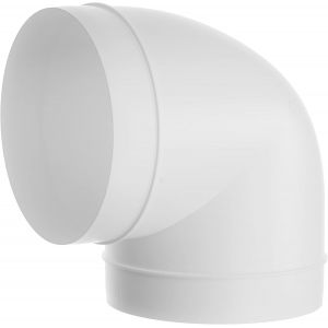 Tuyau de conduit de 12,5 cm coudé à 90 degrés de ventilation - Tuyau rond - Connecteur de 125 mm - Neuf