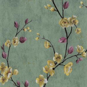 ERYI-Papier Peint Adhesif Mural, Fleur Feuille Papier Rouleau Adhesif Pour Meuble 44Cm X 300Cm, Imperméable Pvc Vinyle Autocollant Film Pour Mur Cuisine Salle De Bain Comptoir - Neuf