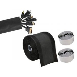 Prot&egrave;ge-C&acirc;bles R&eacute;utilisable 3m - Protection Des Fils Et Bande De Maintien Des Cordons - Neuf