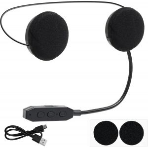 KALANKA-Bluetooth Casque Moto Bluetooth BT5.3, Mains Libres sans Fil, &Eacute;quitation &Eacute;couteurs, Microphone de Contr&ocirc;le D'appel pour Casque, Parleur de Musique, &Eacute;couteur Microphone pour Moto Sport Cyclism - Neuf