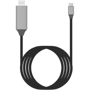MEVRONISSHOP-C&acirc;ble Adaptateur USB Femelle vers HDMI m&acirc;le HDTV 1080P, Interface multim&eacute;dia HD, c&acirc;ble Adaptateur USB m&acirc;le vers HDMI pour t&eacute;l&eacute;phone vers t&eacute;l&eacute;viseur, Moniteur, projecteur, Noir - Neuf