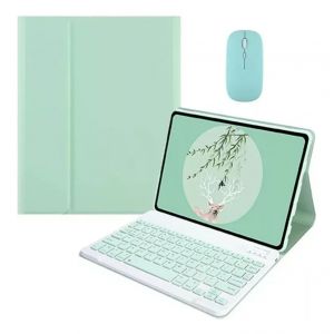 Étui + Clavier Avec Ñ + Souris Pour Galaxy Tab S9 Fe 10.9 - Neuf