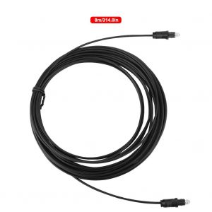 Cable audio numerique a fibre optique OD2,2 mm pour cables TosLink MD DVD 8 m - Neuf