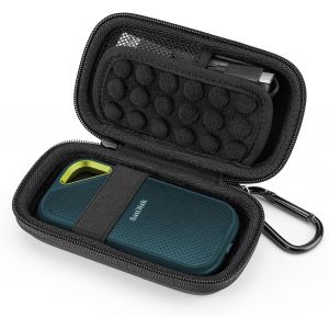 Loc-Étui Pour Crucial Bx500/X8, Wd My Passport Portable Ssd, Houssee Coque Eva Rigide Sac De Protection Transport (Black) - Neuf