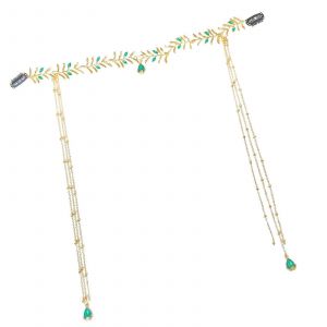 Diad&iquest;&iquest;Mes &iquest;&iquest;L&iquest;&iquest;Gants De Style Ancien Avec Pompons Pour Femmes, Accessoire De Cheveux Unique : Bandeau Vert, Couronne De Mari&iquest;&iquest;E De Style Vintage - Neuf