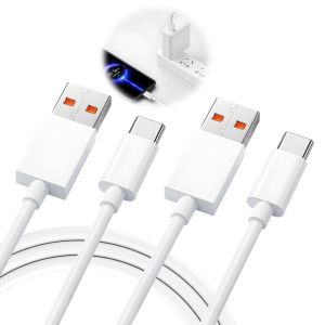 KALANKA-2PC C&acirc;ble USB C 6A 120W Charge Turbo, C&acirc;ble USB C 2m, Type C Charge Rapide C&acirc;ble de Transfert Donn&eacute;es, pour 11T/12T/13T/14T/15, Note 14/13/12/11/10/Mi 11 Lite - Neuf