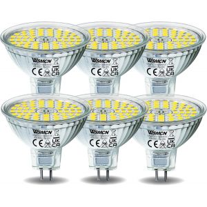 Kalanka-Ampoule Led Gu5.3 Mr16 Blanc Froid 6000 Kelvin 6w &iquest;&iquest;Quivalent &iquest;&iquest; 50w Lampe Halog&iquest;&iquest;Ne, Non Dimmable Ac/Dc 12v Ampoules Led Spot, 485 Lumens Angle De Faisceau 120&iexcl;&Atilde;, Lot De 6 - Neuf