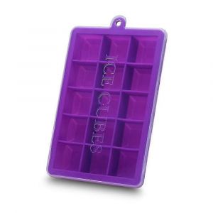 Moules À Glaçons En Silicone Avec Couvercles, Moules Carrés Pour 15 Glaçons. - Neuf