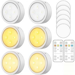 Veilleuse Lampe Led Sans Fil,Batterie Led Telecommande Sans Fil,Lampe De Placard,Lampe Usb Led Interieur Murale Pour Placard, Escalier, Couloir, Cuisine, Chambre À Coucher,Armoire Garage - Neuf