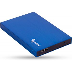 Disque Dur Externe Portable 500GO HDD de Sauvegarde 2,5"" Disque Dur Externe USB 3.0 Stockage de données,Compatible pour Ordinateur Portable,PC,Mac,fenêtre,Console de Jeu-Bleu - Neuf