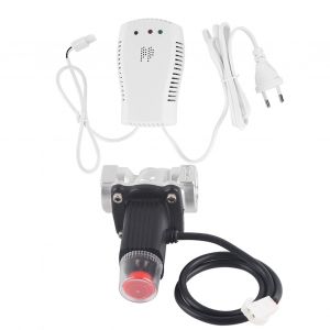 Detecteur de gaz naturel de combustion, alarme de fuite de gaz domestique avec electrovanne electrique - Neuf