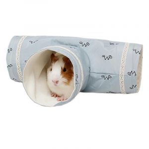 Cochons D'inde Tunnel Tube Petit Animal Animal De Compagnie Lit Jouet Bleu - Neuf