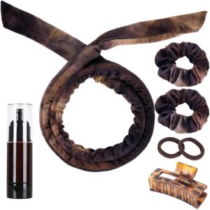 Bandeau De Bigoudis Sans Chaleur, Boucles Sans Chaleur En Velours, Bandeau &Agrave; Boucler Sans Chaleur La Nuit, Boucles Sans Chaleur Fer &Agrave; Friser Pour Dormir, Y Compris Vaporisateur Airless, Pinces &Agrave; - Neuf