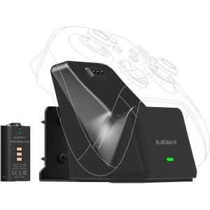 Xbox Solo Station De Chargement Avec 1200Mah Rechargeable Batterie,Support Mural Et Bureau Usb Chargeur De Manette De Jeux Pour Xbox Series X|S,Xbox One,S,X Contrôleur Sans Fil - Neuf