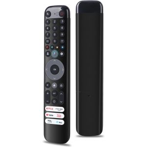 Télécommande Vocale Rc833 Rc813 Pour Tcl Tv, Remplacement De La Télécommande Tcl D'Origine, Compatible Avec Tcl Android/Google Uhd Oled Qned Smart Tv - Neuf