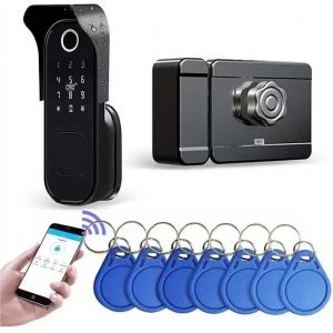 LETNERNY-Serrure Intelligente À Empreinte Digitale, Entrée Sans Clé, Étanche Ipx5, Contrôle Par App Ttlock - Neuf