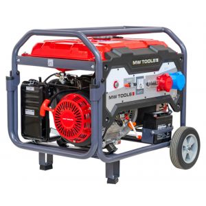 Groupe &eacute;lectrog&egrave;ne essence 9 kW 3x400 V et 230 V - D&eacute;marrage &eacute;lectrique et r&eacute;servoir de 25 l MW Tools BG85ED - Neuf