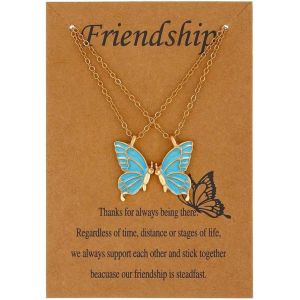 Kal-Collier D'amitié Collier Bff Pour 2 Cadeaux Pour Filles Collier Bijoux Anniversaire Longue Distance Cadeaux De Noël Pour Femmes Filles Soeurs - Neuf