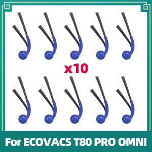 Compatible Avec Ecovacs T80 Pro Omni/T80 Omni.Pièces De Rechange Pour Aspirateur Robot : Brosse Principale,Chiffon De Nettoyage,Brosse Latérale,Sac À Poussière,Filtre Hepa.Set 8. - Neuf