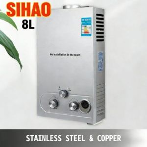Cheuffe eau-SIHAO-Chauffe-eau instantan&eacute; 8L-Acier inoxydable 304 -Sans r&eacute;servoir mural- Garantie 1 an - Gris - Neuf