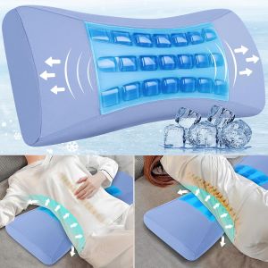 Ulteronixshop-Oreiller De Soutien Lombaire Pour Lit, Oreiller En Mousse &Agrave; M&eacute;moire De Forme En Gel Rafra&icirc;chissant Pour Les Douleurs Dans Le Bas Du Dos, Coussin De Soutien Lombaire Ergonomique Pour Le - Neuf
