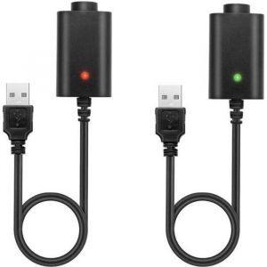 Lot de 2 Câble USB Chargeur pour Cigarette Électronique Ego/Ego- T/Ego- C/Ego- W/Ego Twist et Tout 510 Thread Batteries/sans Nicotin - Neuf