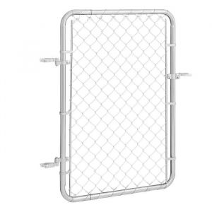 Portillon De Jardin-Duoku-81x117 Cm-Porte De Cl&ocirc;ture R&eacute;glable En Acier Galvanis&eacute; Antirouille-Installation Simple - Neuf