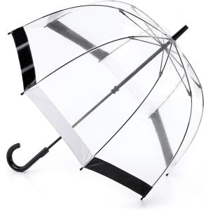 ERSHI-Birdcage 1 Parapluie Noir/blanc, Bordure noire et blanche, walking length, Simple[2230] - Neuf