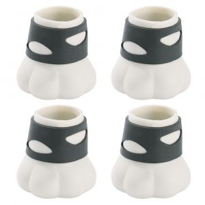 Hjlian Lot De 4 Protections De Pieds De Chaise Pour Parquets En Bois Dur, En Silicone, Motif Pattes De Chat Mignonnes - Neuf