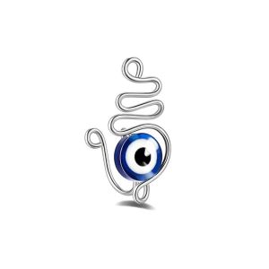 3pcs Anneau De Nez Pour Femme, Pince-Nez En Cuivre Incrusté De Zircon, Sans Piercing, Pendentif D'amour, Faux Anneau De Nez, Clou De Nez, Bijoux-L'?il Du Diable - Neuf