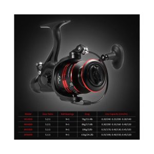 Moulinet De Pêche Léger À 9+1 Roulements Et À Rotation Fluide Avec Bobine De Rechange - Haute Performance, Durable Et Polyvalent Pour Tous Les Pêcheurs - Neuf