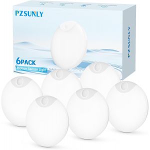 Veilleuse Detecteur De Mouvement,6 Pi&egrave;ces Lampe Led Rechargeable 3000k Lumi&egrave;re Chaude,Lampe Detecteur De Mouvement Interieur Pour Escaliers,Couloir,Chambre D'enfants,Cuisine - Neuf