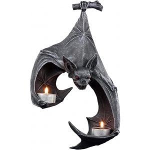 Applique Murale En Forme De Chauve-Souris, Bougeoir, Décoration Murale Gothique Pour Halloween, Pour La Maison Ou Le Bureau - Neuf