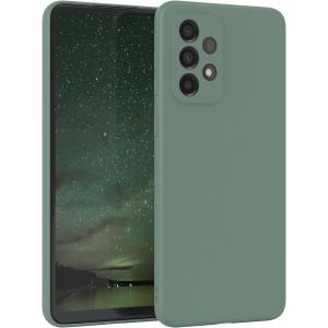 TRAHOO-- Housse en Silicone pour Galaxy A33 5G Housse Souple Antichoc Housse pour Portable avec Protection pour Appareil Photo Fines Premium Protection Cover TPU Phone Bumper en Vert Minuit - Neuf