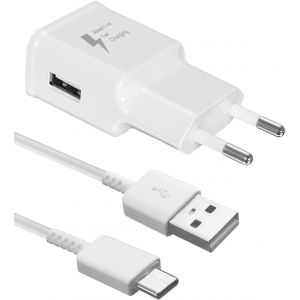 Chargeur Usb Pour Samsung Galaxy S10, S9, S8, S10E, S10+, A15, A55, A25, A35, A34, A05S, A54, S23, S22, S21, A52, A51, 15 W, Charge Rapide Avec C&acirc;ble Usb-C De 2M - Neuf