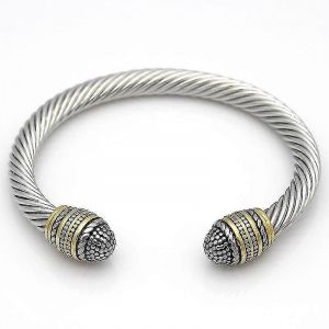 Mode Creative M&eacute;tal Ouverture C&acirc;ble Cordon Bracelet Bangle Charm Femmes Hommes Rock Punk Bijoux - Neuf