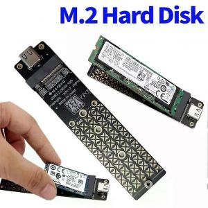 Adaptateur de disque dur M2 NGFF Puce JMS580 compatible avec M2 SATA (NGFF) SSD basé sur M/B + Mkey Prise en charge 2230/2242/2260/2280 Taille SSD - Neuf