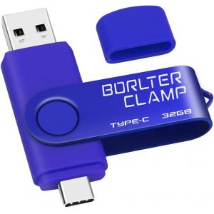 USB Type C 32GB Dual Connector USB C 3.0 U Flash Drive for Android Smartphone S10/S9/S8,Huawei Honor,LG,Tablet and Computer (Blue) - Neuf
