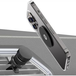 JGD-Innovation fran&ccedil;aise, Support Telephone Voiture magn&eacute;tique pour Grille d'aeration. Orientation 3D &agrave; 360&deg;. Porte Telephone Voiture aimant&eacute; Universel. Aimant Telephone Voiture - Neuf