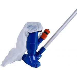 Kit de Nettoyage de Piscine avec Aspirateur Ensemble d¿aspirateur Portable pour Le Fond de la Piscine Aspirateur de Piscine avec Tige en Aluminium de 1,3 m et Sac de Collecte - Neuf