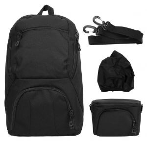 HUWANG Sac a dos 2 en 1 etanche et antivol pour appareil photo reflex numerique - Neuf